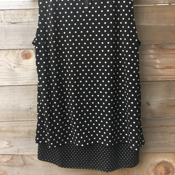 WHBM Layered Polka Dot Tank - Picture 2 of 10